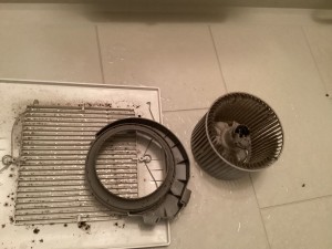 風呂の換気扇の掃除